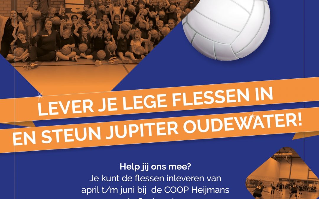 Lever je lege flessen in en steun Jupiter Oudewater!