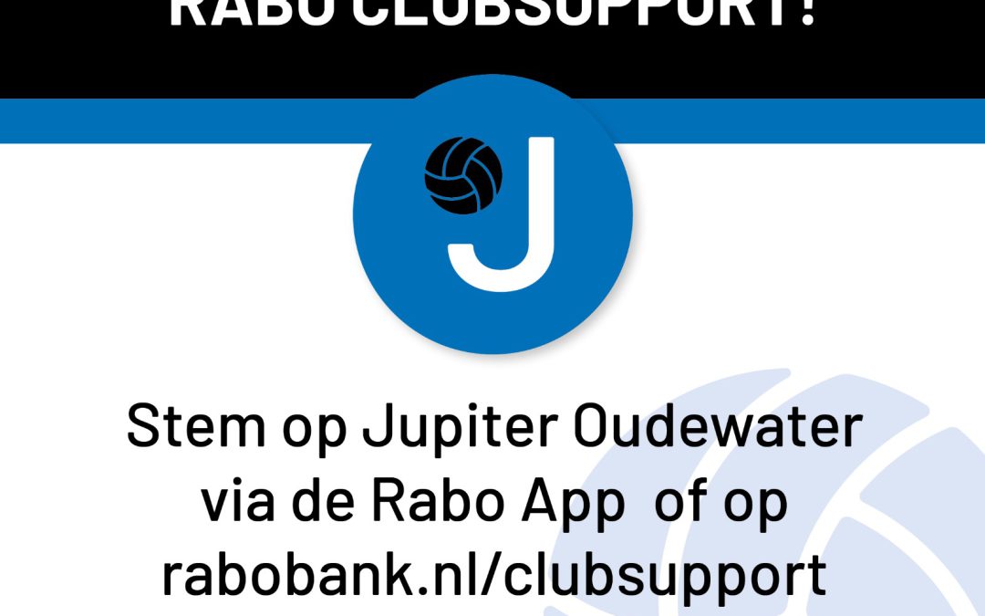 JUPITER DOET MEE MET RABO CLUB SUPPORT!