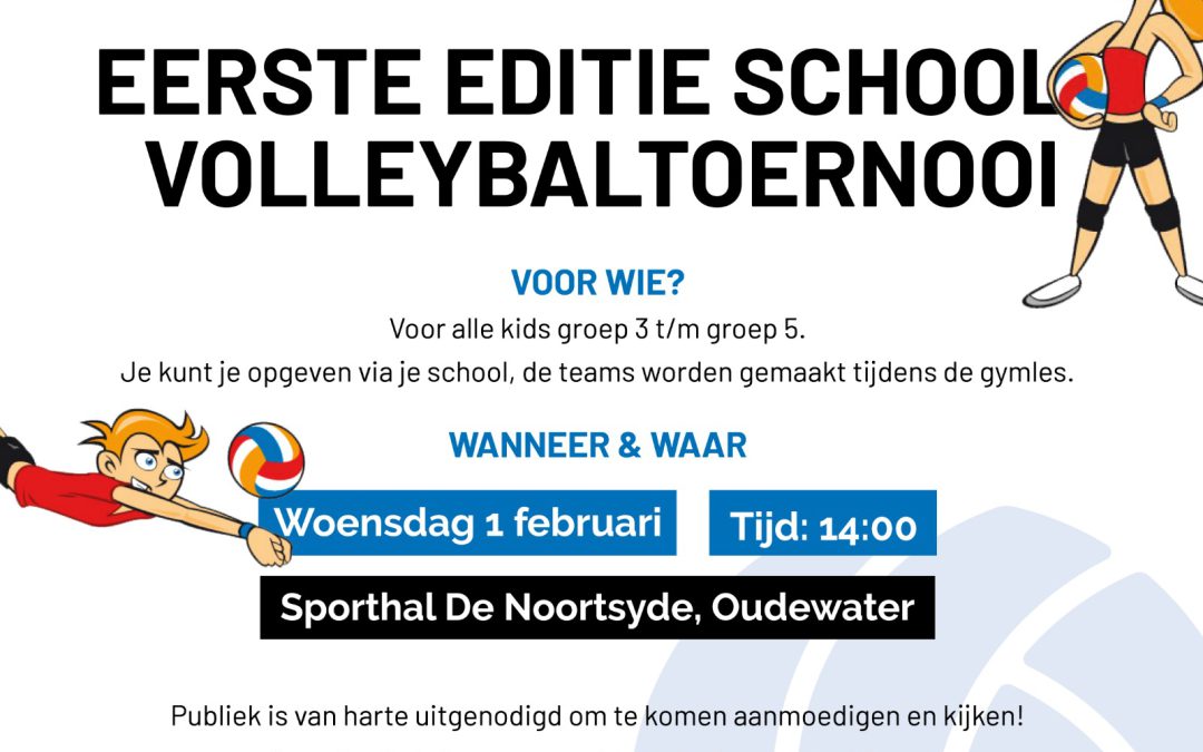 Eerste editie schoolvolleybaltoernooi